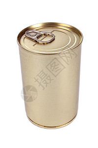 能 能够金属黄色空白杂货罐装宏观盒子食物午餐商品图片