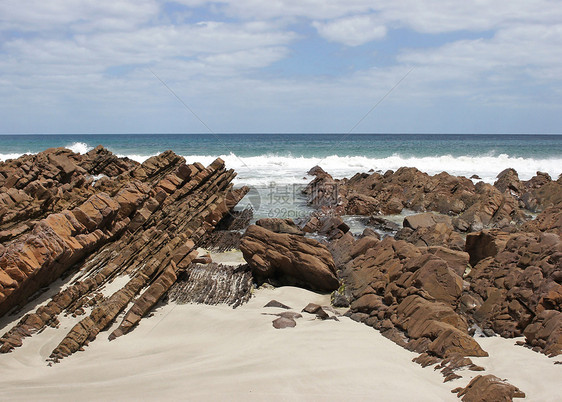 袋鼠岛斯托克斯湾海滩假期岩石海洋海岸线旅行海岸图片