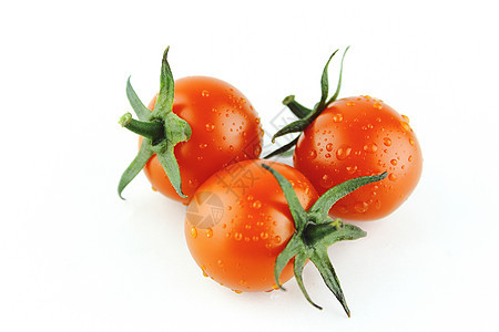 新鲜樱桃新西红柿工作室营养红色食物水果蔬菜饮食团体绿色白色图片