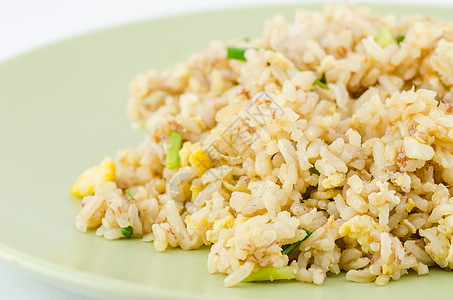 炒米饭油炸午餐黄色食物餐厅蔬菜盘子背景图片