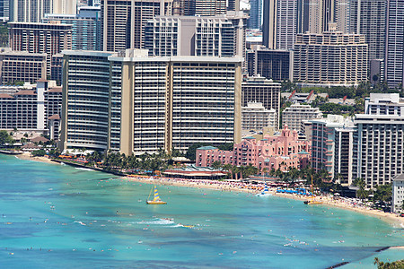 Waikikiki海滩和夏威夷火奴鲁鲁周边地区图片