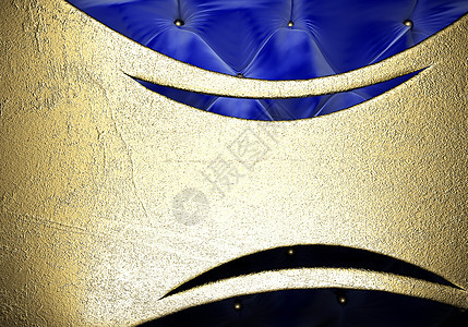 金金在织布背景上展示歌剧风格蓝色金属织物奢华娱乐金子展览图片