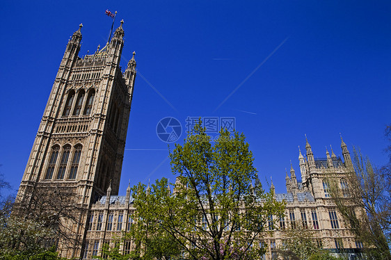 伦敦的议会众议院会议观光旗帜时间历史地标英语金子城市建筑学景点图片