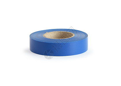 蓝色绝缘磁带绷带工作圆圈对象材料粘性电源线工具胶带塑料图片