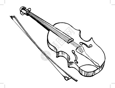 小提琴 乐器乐队音乐中提琴音乐会交响乐小提琴棒卡通片木头细绳手绘图片