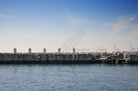 Japan osaka港港(日本)捷诺赞港简易建筑背景图片