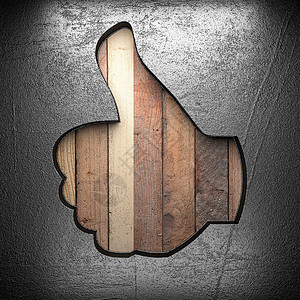 木柴上的金属符号盘子木头垃圾品牌酒吧木板控制板材料艺术合金图片