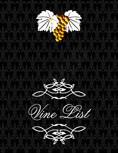 名牌 Winelist 封面设计背景图片