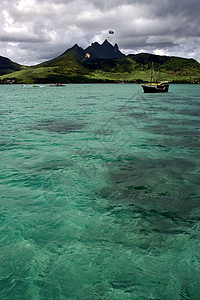迪尔岛毛里休斯岛热带环礁湖图片