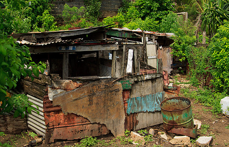 旧旧棚屋窝棚收入小屋住房贫困图片