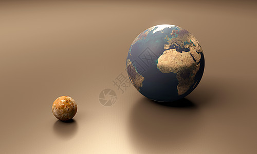 IO和地球空白图片