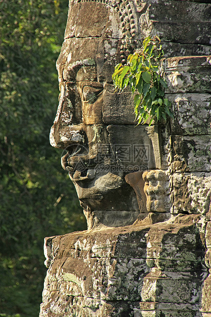 吴哥区拜顿寺庙的石面酒吧收获地标丛林微笑高棉语文明世界荒野建筑图片