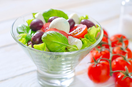 胶合饮食午餐草本植物沙拉叶子美食食物玻璃蔬菜西红柿图片