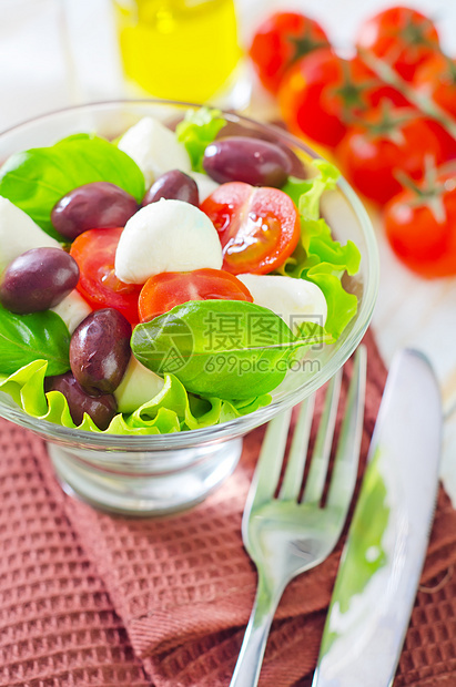 胶合美食餐厅蔬菜沙拉盘午餐沙拉西红柿玻璃食物饮食图片