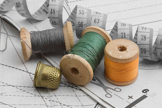缝线测量织物宏观剪刀爱好纺织品环形棉布配饰工具图片