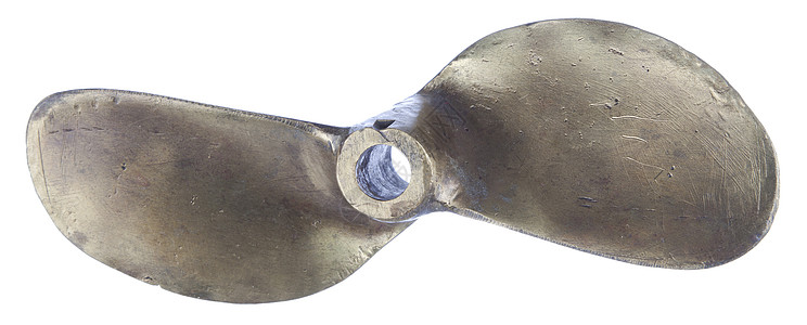 由黄铜制成的双刃艇螺旋桨海洋航海金属双刃图片