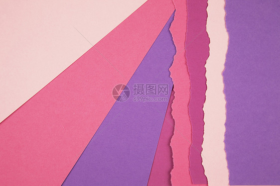 撕破纸条边界绿色剪贴簿带子帆布废料红色粉色紫色纸板工艺图片