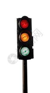 交通灯灯警告危险红色白色运输过境黄色信号安全绿色图片