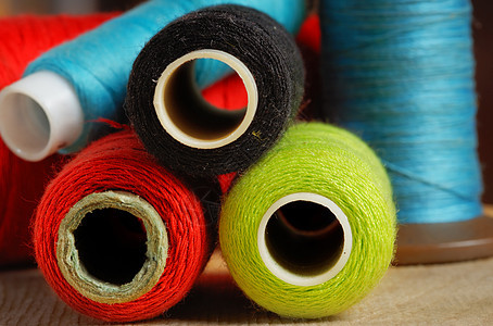 缝线池手工细绳缝纫线纤维卷轴棉布剪裁工艺维修纺织品图片