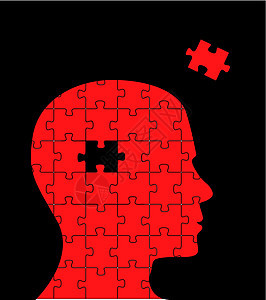 失踪的片段拼图头矢量科学心理学创新智慧商业命令医疗组织解决方案头脑图片