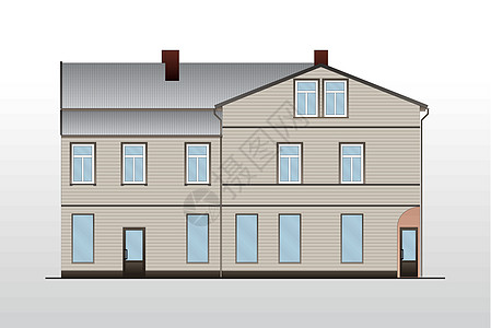 古建房屋建筑规划矢量楼梯住宅窗户构造财产外表草图文档项目公寓图片