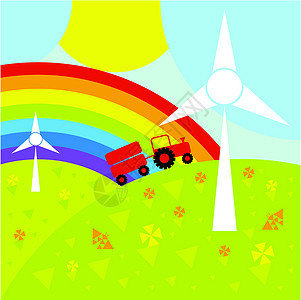 风力发电机和风力涡轮机场地全球技术植物气候农场螺旋桨环境旋转资源图片