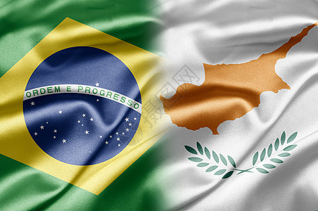 巴西和塞浦路斯背景图片