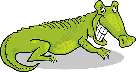 鳄鱼漫画插图图片