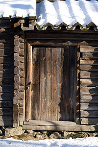 旧木门建筑木材棕色入口合页建筑学木头指甲房子废墟图片