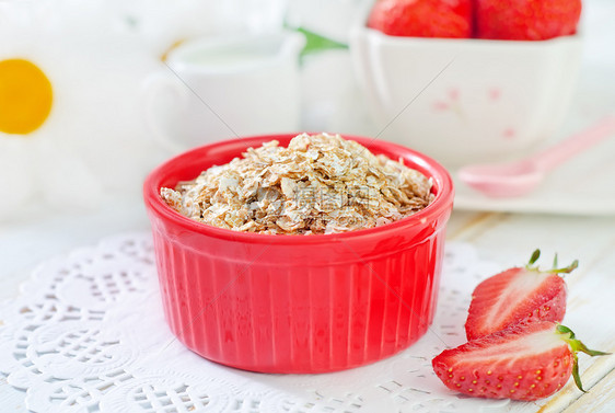 Oat 薄片奶制品营养浆果蔬菜水果小吃小麦甜点早餐饮食图片