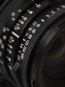 相机镜头标记白色光圈光学摄影黑色快门戒指背景图片