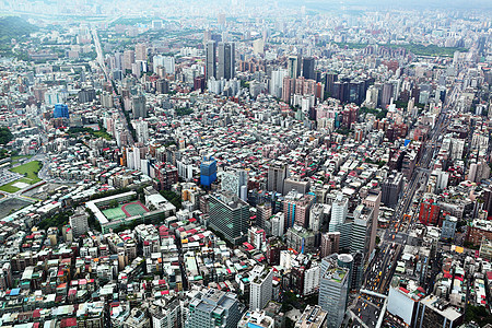 台北市全景场景城市风景旅行地标摩天大楼晴天市中心房子图片