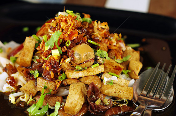 大米面面猪肉饮食早餐米粉传统食品健康饮食蔬菜食物午餐图片