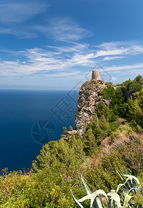 西班牙马洛卡岛 地中海观点风景海滩天空旅行海岸线海景假期图片