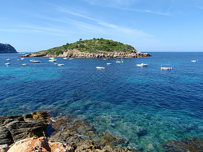 西班牙马洛卡岛 地中海观点风景海滩海岸线旅行假期天空海景图片