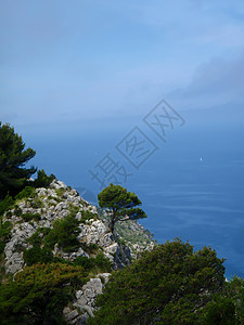 西班牙马洛卡岛 地中海观点海景海岸线天空风景海滩假期旅行图片