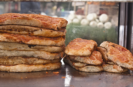 披萨松饼烤箱洋葱鳀鱼食物烤肉大车面包面粉小贩面包屑图片