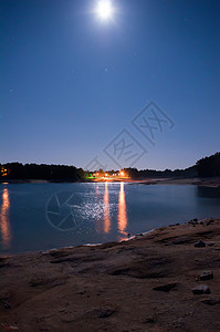 Jocassee湖日出日落风景日出山脉图片