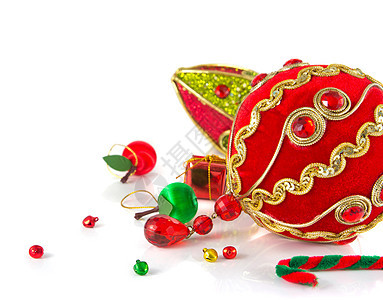 圣诞节装饰新年奢华派对金子季节装饰品红色季节性礼物礼物盒图片