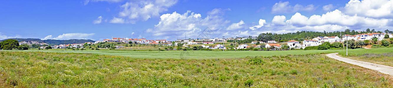 葡萄牙阿尔杰苏尔的全景图片