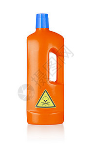 塑料瓶的清洁剂 有毒物颅骨治疗瓶子浴室产品肥皂化学品烧瓶橙子补给品图片