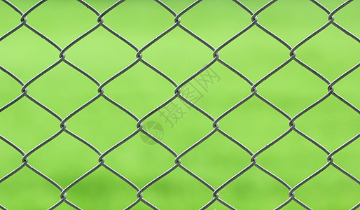 链环边界金属栅栏障碍铁丝网警卫安全防御图片