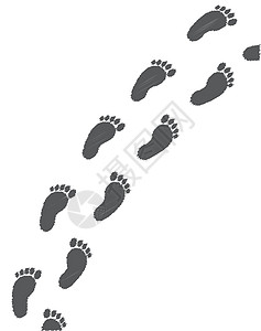 查尔兹足迹打印黑色婴儿男生脚步艺术烙印艺术品印刷绘画图片