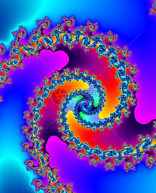 装饰性折形螺旋艺术渲染电脑插图创造力质感绘画曲线图片