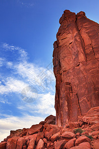 国家公园莫阿卜犹他州分会台面巨石崎岖公园土地环境沙漠地质学悬崖岩石图片