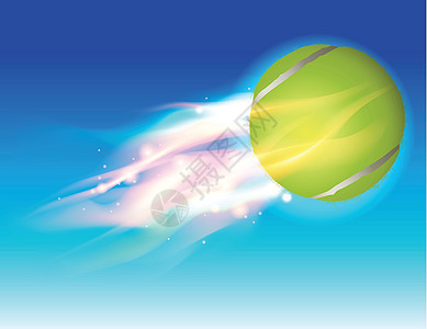 天空中的网球球火说明图片