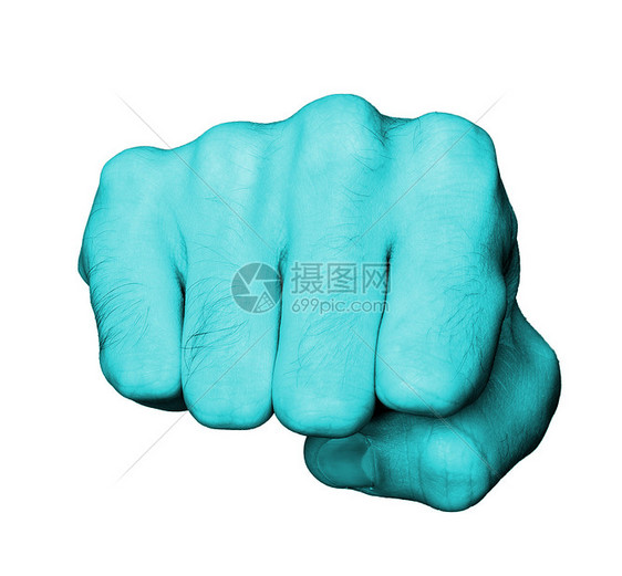 拳打男人的拳脚冲孔白色拇指手腕斗争关节手指运动拳击力量图片