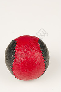 Pelota 球皮革运动乡村红色手工接缝缝合黑色图片