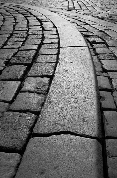 cobblestone路道街道石板路面铺砌石头曲线地面面积人行道图片