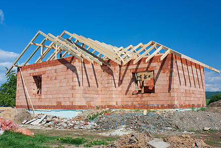 建筑房工作木板房地产建筑骨头屋顶住宅建造砖块建筑学背景图片